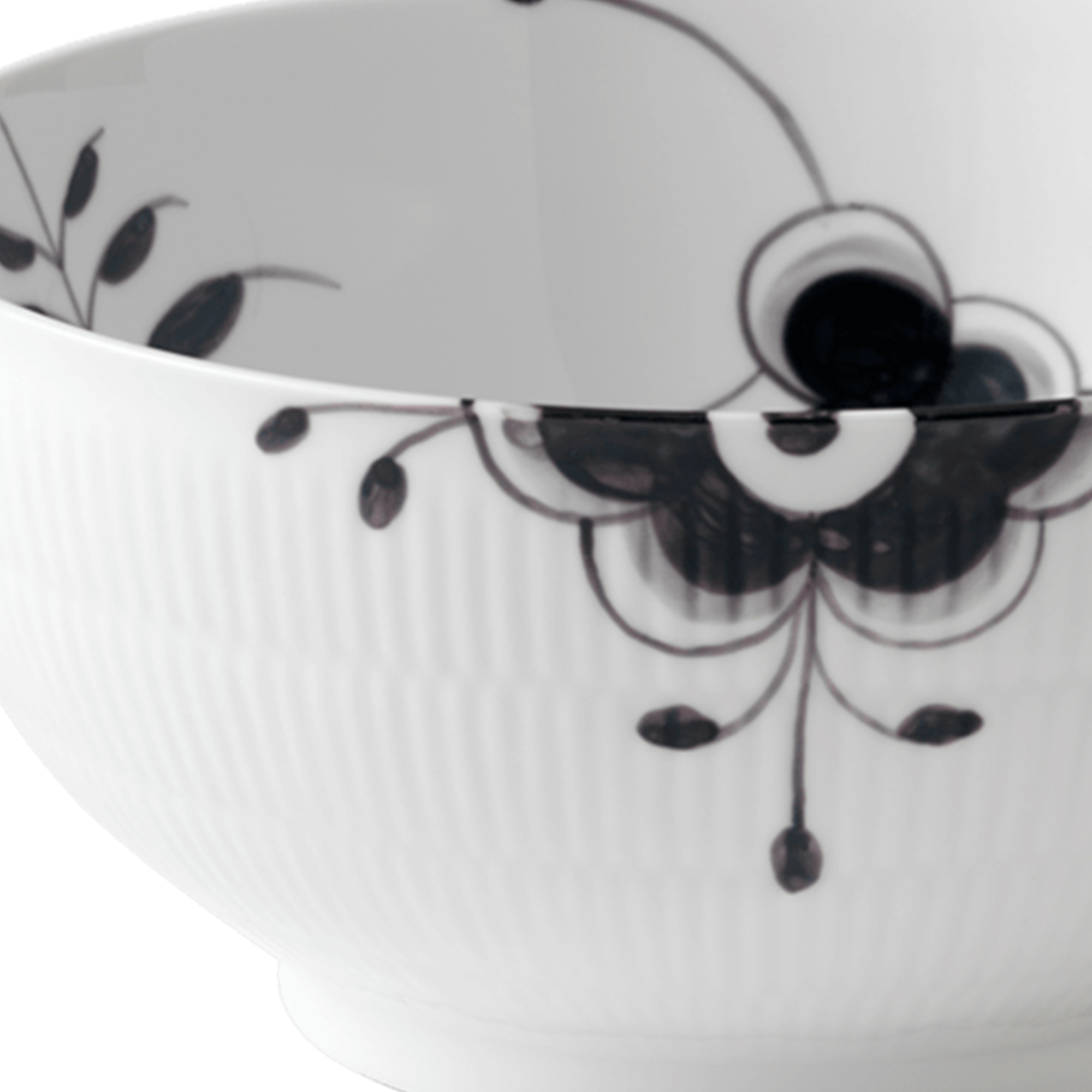 Zoom billed af Sort Mega Riflet Skål 310 cl